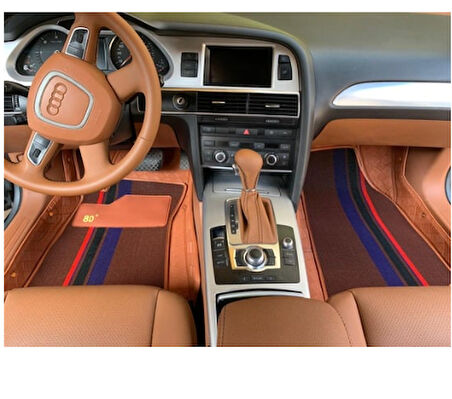 Audi A6 2005-2011 Arası Araca Özel 8d Çift Katmanlı Havuzlu Paspas Takımı