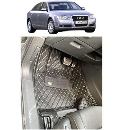 Audi A6 2005-2011 Arası Aracına Özel 8D Tek Katmanlı Havuzlu Paspas Takımı