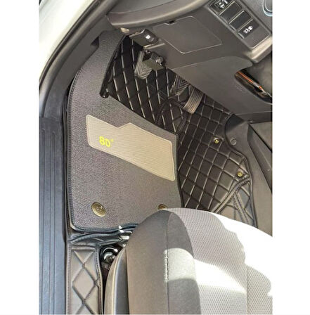 Mitsubishi L200 2019-2024 Arası Aracına Özel 8d Çift Katmanlı Havuzlu Paspas Takımı