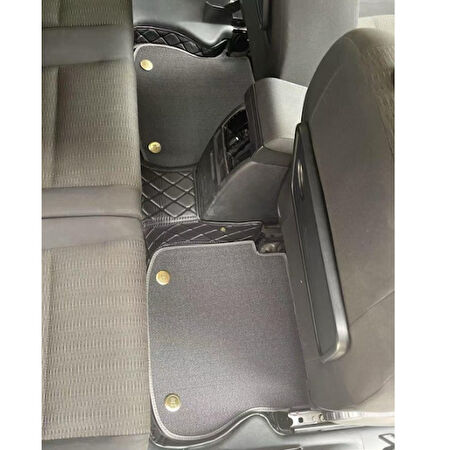 Volkswagen Caddy 2011-2020 Arası Aracına Özel 8d Çift Katmanlı Havuzlu Paspas Takımı