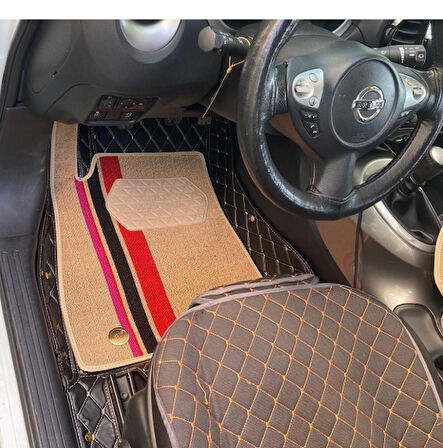 Nissan Juke 2011-2019 Arası Aracına Özel 8d Çift Katmanlı Havuzlu Paspas Takımı (Siyah)