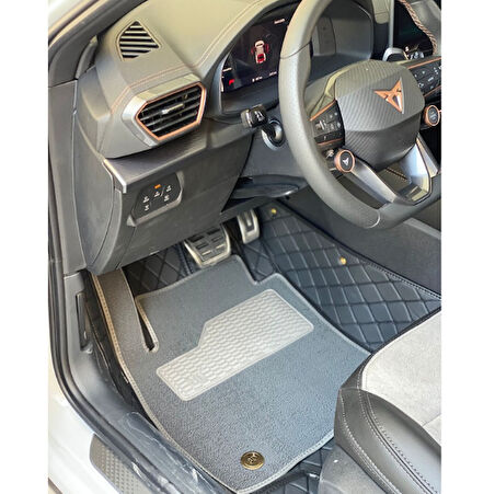 Cupra 2023 Sonrası Aracına Özel Havuzlu 8d Çift Katmanlı Havuzlu Paspas Takımı