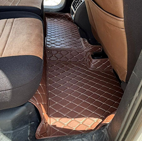 Volkswagen Caddy 2021-2025 Arası Aracına Özel 8d Tek Katmanlı Havuzlu Paspas Takımı (Koyu Kahverengi)