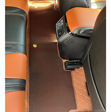 Byd Seal 2024 Sonrası Araca Özel 8D Çift Katmanlı Havuzlu Paspas Takımı(Kahverengi)