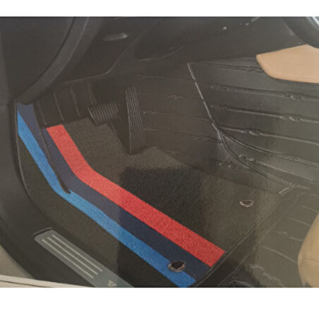 TOGG T10X  2024 Sonrası Aracına Özel 8d Çift Katmanlı Havuzlu Paspas Takımı Bagaj ve sırt Dahil (Royal Desen)	