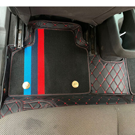 Ford Tourneo Courier 2015-2022 Aracına Özel 8d Çift Katmanlı Havuzlu Paspas Takımı (Bagaj Ve Sırt Dahildir))