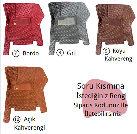 Araca Özel 8d Sıvı Geçirmez ve Kaymaz Taban Bagaj Havuzu (Aracınızın Markasını Yazın Lütfen)