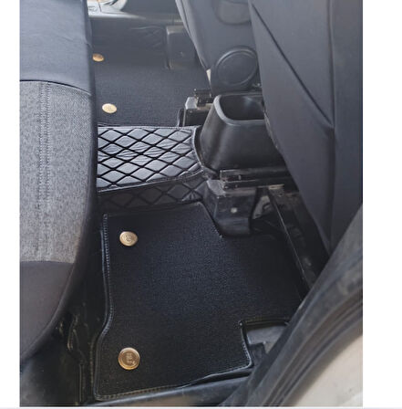 Fiat Doblo 2005-2010 Arası Aracına Özel 8d Çift Katmanlı Havuzlu Paspas Takımı