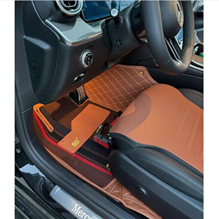 Mercedes C 200 D 2021-2025 Arası Aracına Özel 8d Çift Katmanlı Havuzlu Paspas Takımı