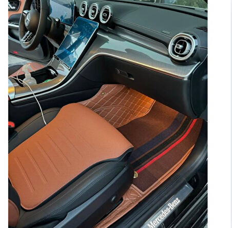 Mercedes C 200 D 2021-2025 Arası Aracına Özel 8d Çift Katmanlı Havuzlu Paspas Takımı