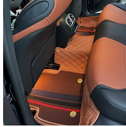 Mercedes C 200 D 2021-2025 Arası Aracına Özel 8d Çift Katmanlı Havuzlu Paspas Takımı