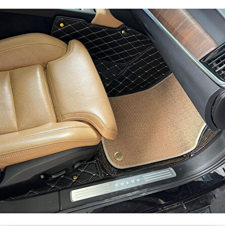 Volvo S90 2016-2025 Arası (Dizel) Aracına ÖZel 8d Çift Katmanlı Havuzlu Paspas Takımı