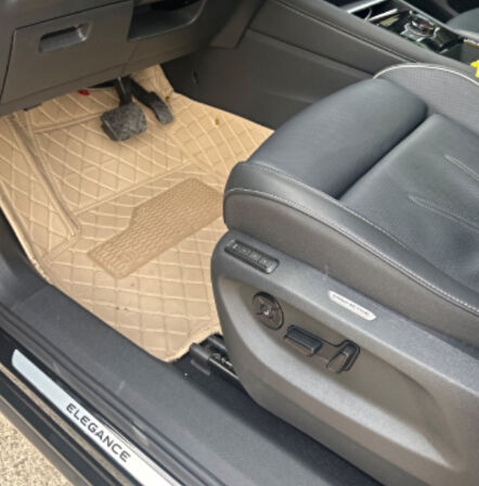 Volkswagen Tayron 2024 Sonrası Aracına Özel 8d Tek Katmanlı Havuzlu Paspas Takımı