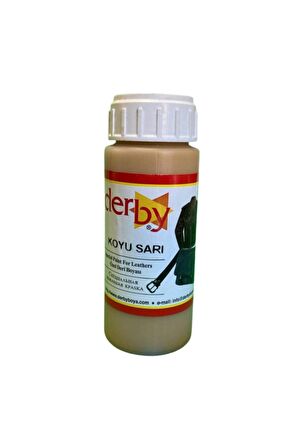 Special Deri Mont Ceket Çanta Kemer Direksiyon Boyası Koyu Sarı 100 ml