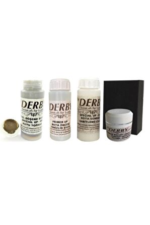 Deri Boyama Ve Bakım Seti 100 ml 4'lü Set-koyu Toprak