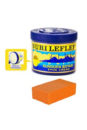 LEFLEF Kundura Boyası 200 ml  + KAUÇUK SÜNGER