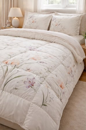 Özdilek White Lily Çift Kişilik Uyku Seti - LİLA