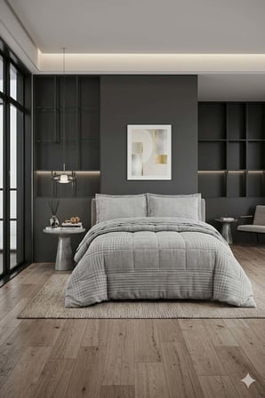 Özdilek Unique Uyku Seti Çift Kişilik - GRİ