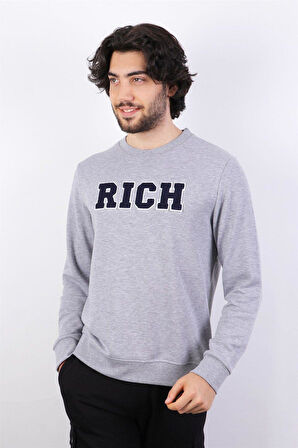 Rich Erkek Baskılı Sweatshirt