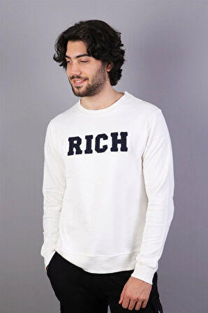 Rich Erkek Baskılı Sweatshirt