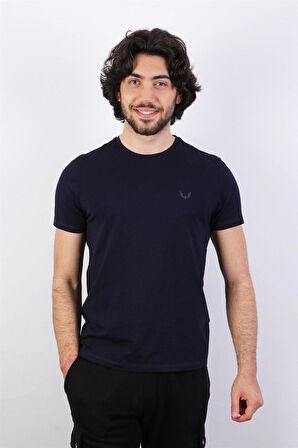 Rich Erkek Logo Baskılı T-shirt %100 Pamuk Tişört