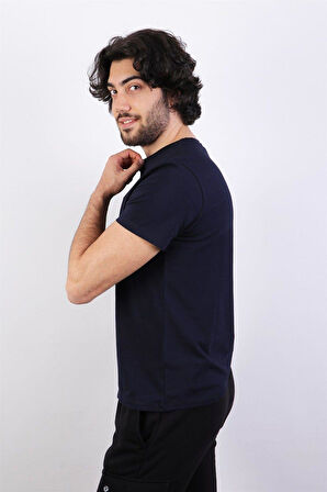 Rich Erkek Logo Baskılı T-shirt %100 Pamuk Tişört