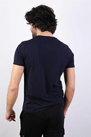 Rich Erkek Logo Baskılı T-shirt %100 Pamuk Tişört