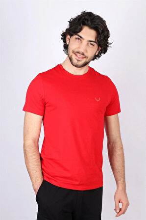 Rich Erkek Logo Baskılı T-shirt %100 Pamuk Tişört