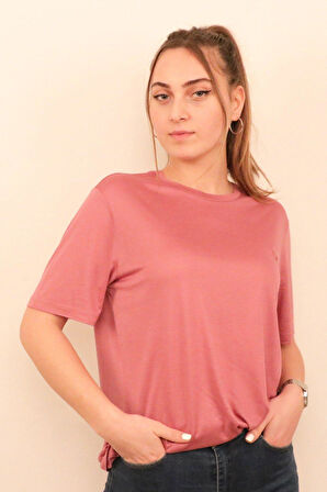 Rich Kadın O Yaka T-shirt Tişört