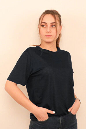 Rich Kadın O Yaka T-shirt Tişört