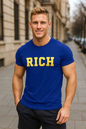 Erkek Nakış Baskılı T-shirt