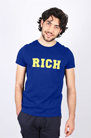 Erkek Nakış Baskılı T-shirt