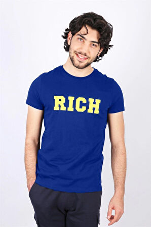 Erkek Nakış Baskılı T-shirt