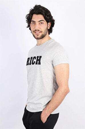 Erkek Nakış Baskılı T-shirt