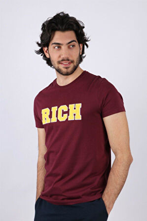 Erkek Nakış Baskılı T-shirt