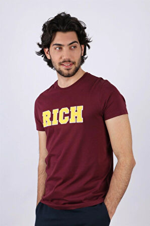 Erkek Nakış Baskılı T-shirt
