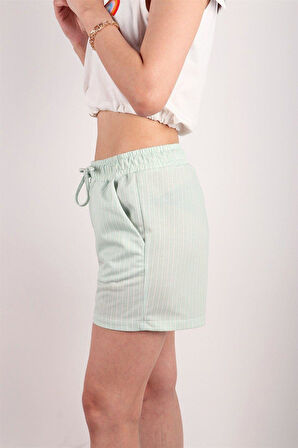 Kadın Desenli Kısa Şort