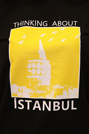 Kadın Bisiklet Yaka T-shirt %100 Pamuk Tişört