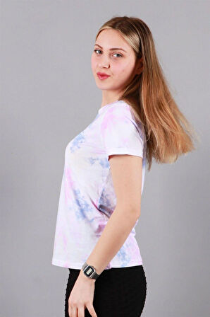 Kadın Bisiklet Yaka T-shirt Tşört