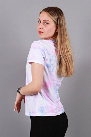 Kadın Bisiklet Yaka T-shirt Tşört