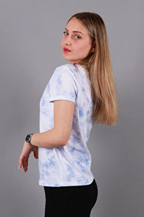 Kadın Bisiklet Yaka T-shirt Tşört