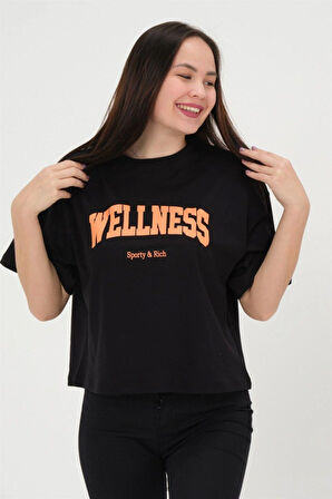 Oversize Kadın T-shirt %100 Pamuk Tişört