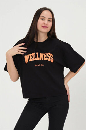 Oversize Kadın T-shirt %100 Pamuk Tişört