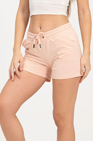 Kadın Pembe Şort Mini Spor Şort