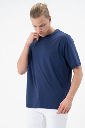 Erkek Tişört Merserize T-shirt Oversize Tshirt