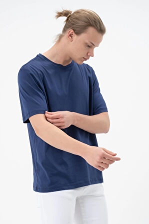 Erkek Tişört Merserize T-shirt Oversize Tshirt