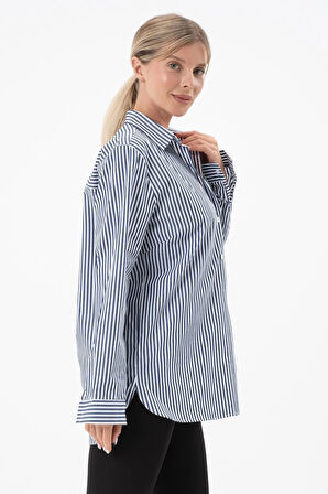 Kadın Desenli Düz Renkli Gömlek