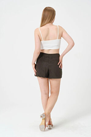 Kadın Kısa Crop Askılı Krop