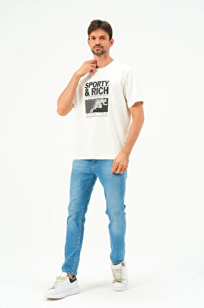 Erkek Oversize Pamuk Tişört T-shirt