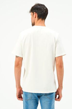 Erkek Motorsiklet Baskılı Tshirt Basic Tişört